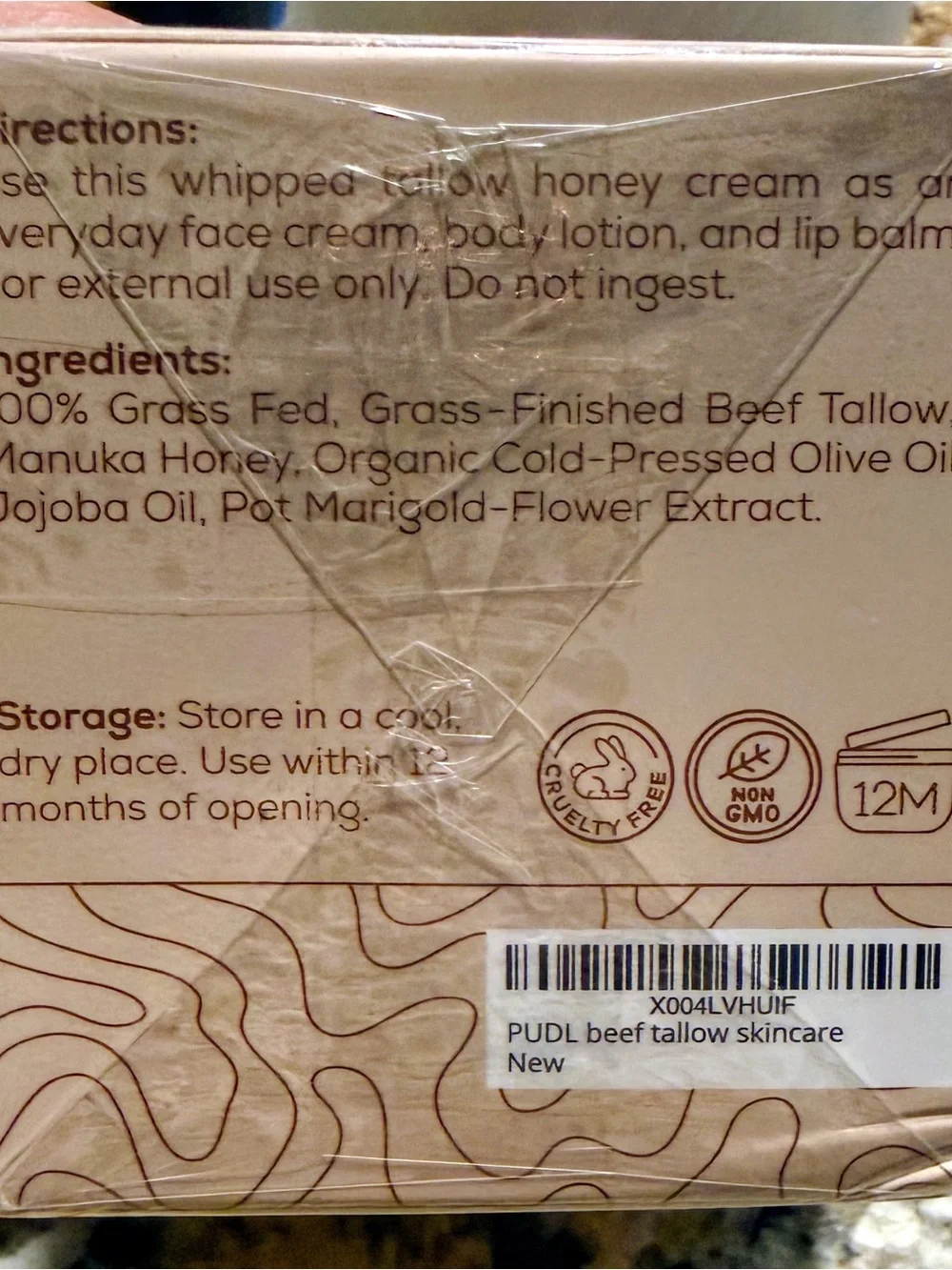 Whipped Tallow Face & Body Balm — Unscented Cream